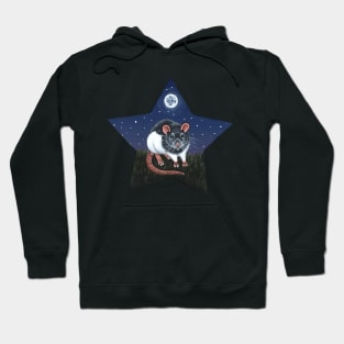 Grey Hooded Rat Star Hoodie